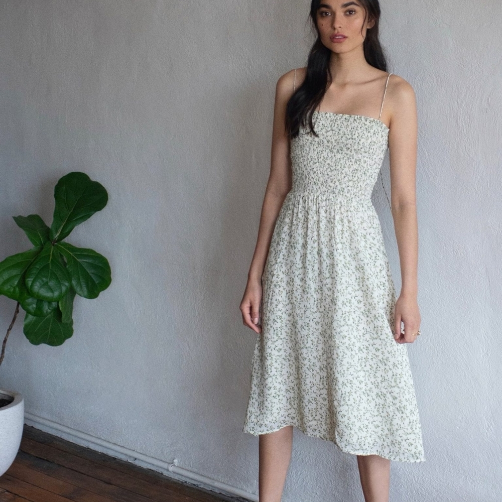 Rare Reformation Sable Dress Ivory Medium